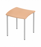 Учебный стол с S-образной прямоугольной столешницей на ножках Desk SP7